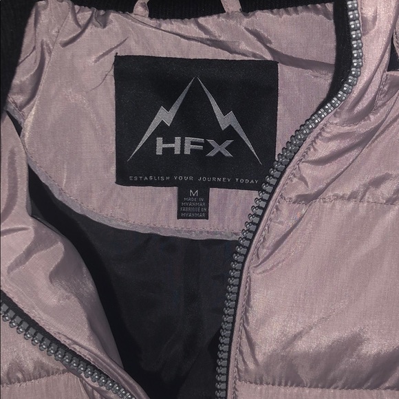 NWT Women’s HFX Faux Fur Lilac Puffer Coat - - Picture 7 of 16